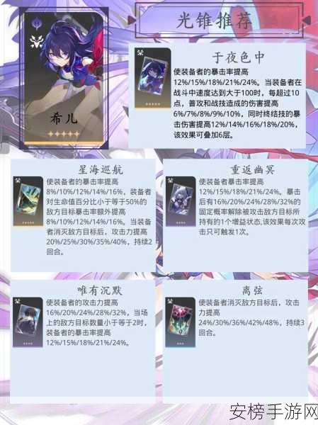 崩坏星穹铁道希儿深度攻略，解锁极致战斗潜能，培养全能刺客秘籍