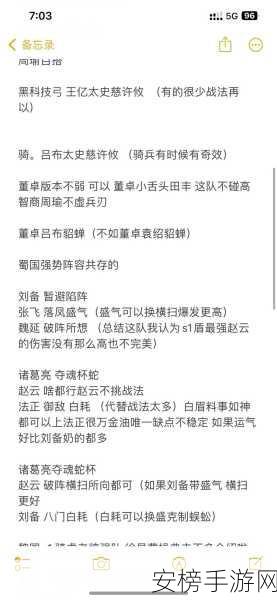 三国谋定天下，新手必知的超强开荒阵容秘籍