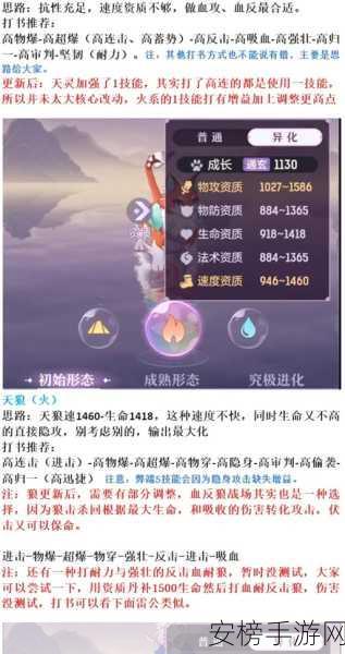 长安幻想深度解析，重华天灵技能搭配与加点策略全揭秘