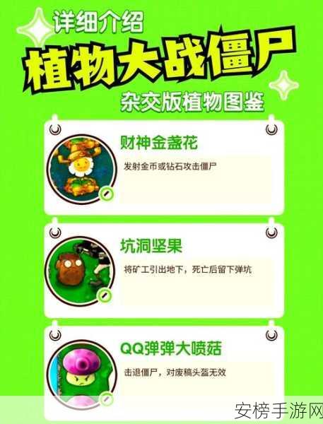 植物大战僵尸二战版，全新植物图鉴揭秘，策略激战再升级！