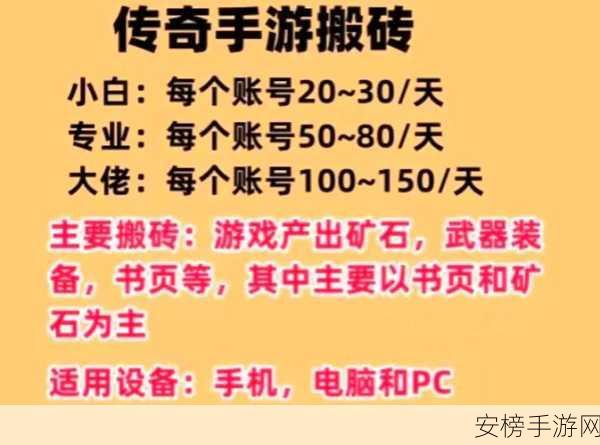 热血传奇手游，揭秘游戏内赚钱机制与最新致富秘诀