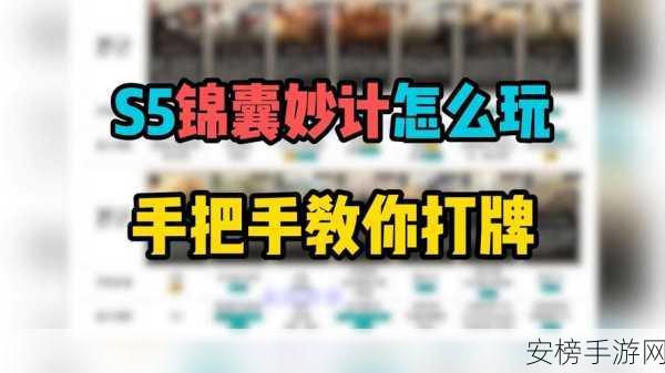 三国，谋定天下S5问鼎赛季深度解析，锦囊妙计制胜攻略大揭秘