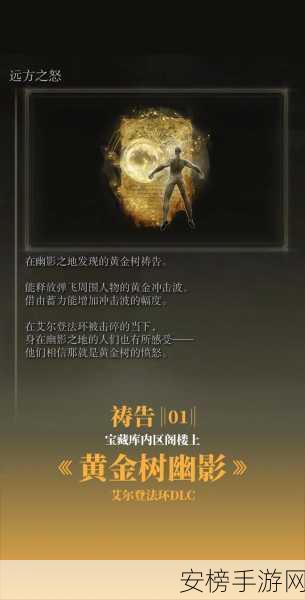 艾尔登法环黄金树之影 DLC，震撼祷告绝技大揭秘