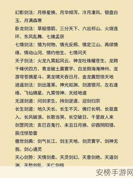 墨剑江湖，武当阵法流的绝佳搭配与选择秘籍