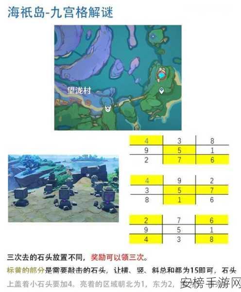 原神天云峠九宫格解密全攻略，揭秘踩方块正确顺序