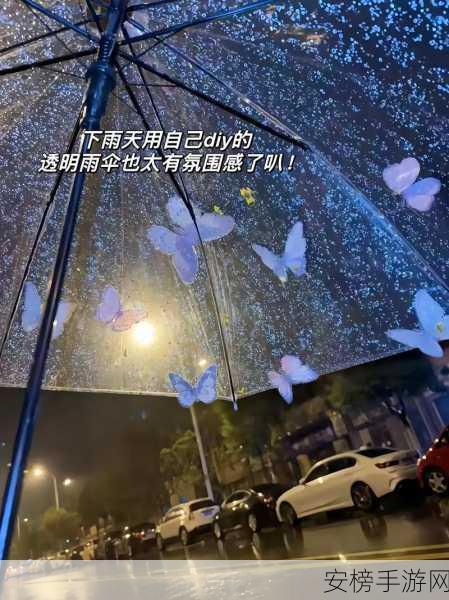 你晚上弄了好几个小雨伞