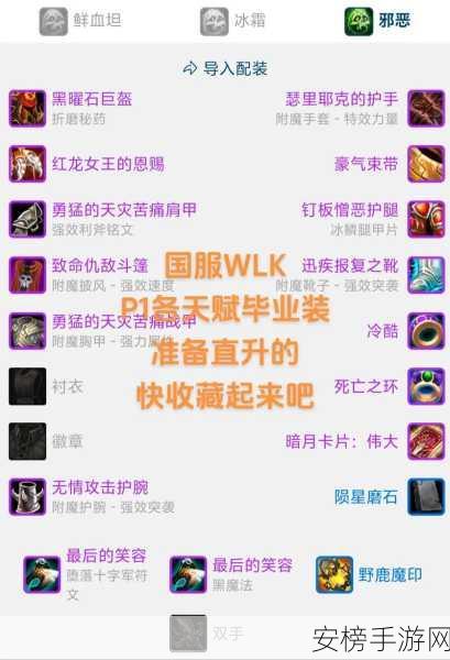 pvp血dk要什么属性：PVP血魄死亡骑士属性优先级指南